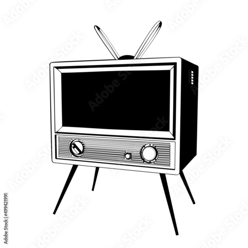 レトロなアナログテレビ