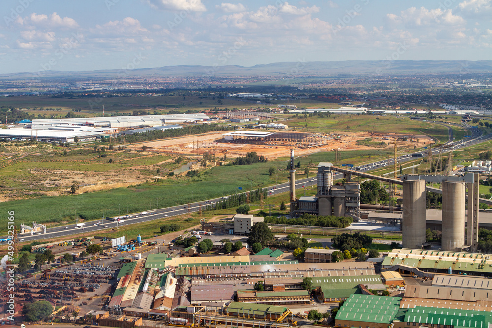 Aerial picture of Midrand