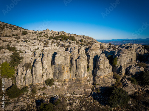 The Torcal de Antequera Natural Park contains one of the most impressive examples of karst landscape in Europe. Andalusia, Spain
