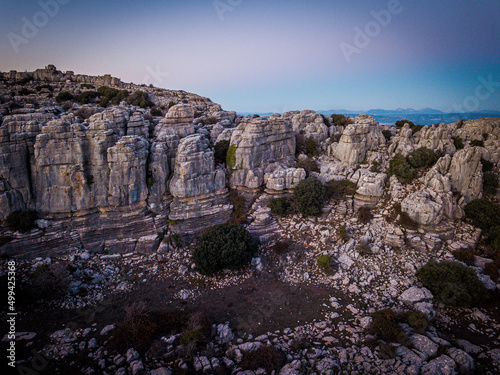 The Torcal de Antequera Natural Park contains one of the most impressive examples of karst landscape in Europe. Andalusia, Spain