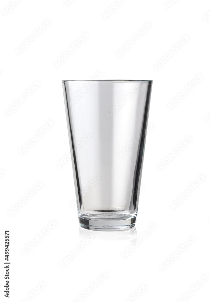 empty glass of water isolated on white background empty glass of water isolated on white background