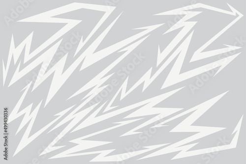 Abstract background with various sharp  zigzag and lightning pattern