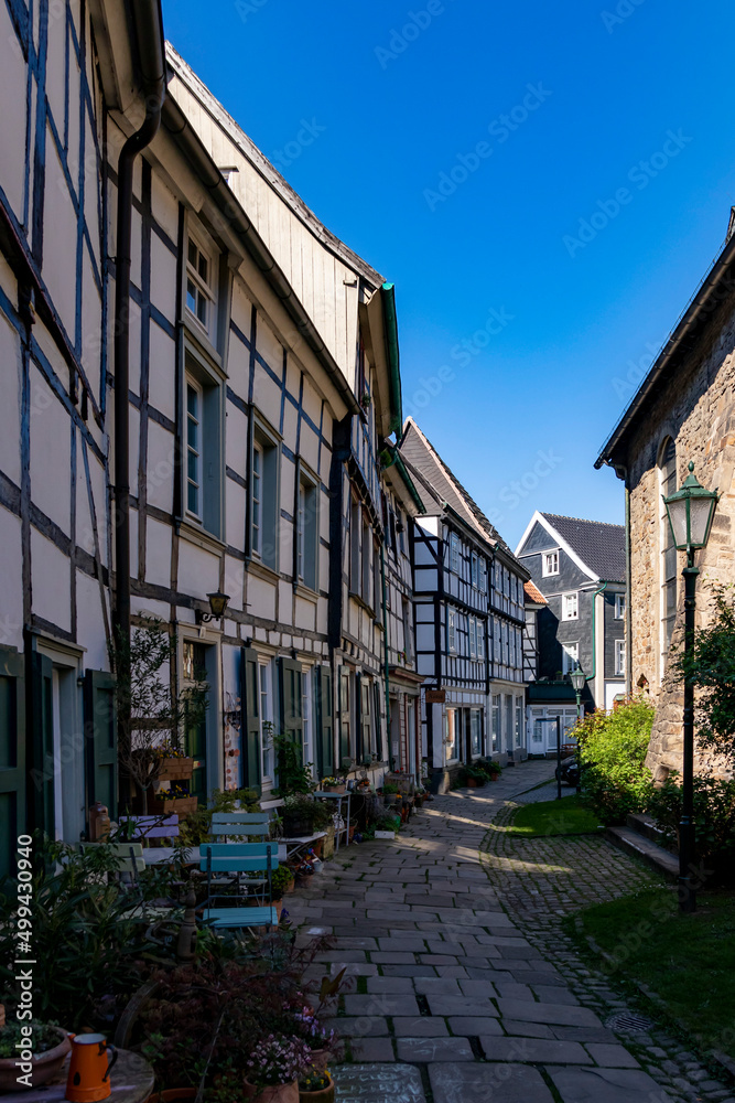 Fachwerkhäuser in der Altstadt von Hattingen 