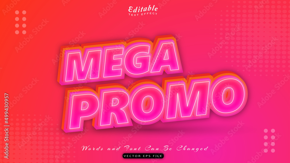 mega promo text effect mega promo text effect