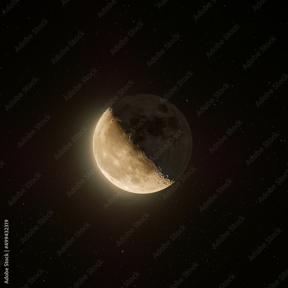 Obraz premium HDR Moon shot against star backdrop