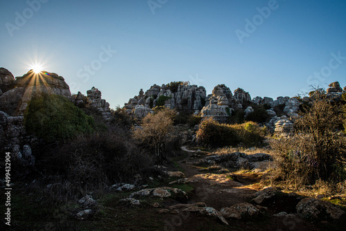 The Torcal de Antequera Natural Park contains one of the most impressive examples of karst landscape in Europe. Andalusia, Spain