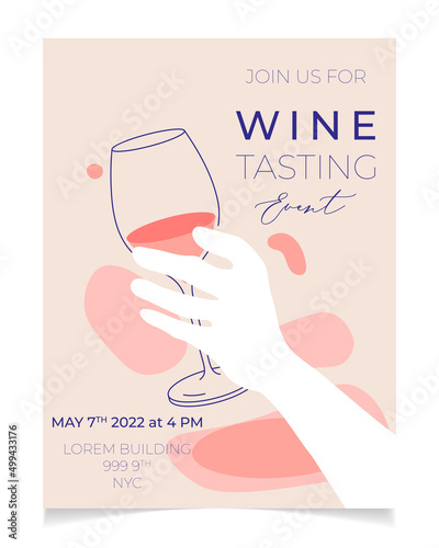 Outline illustration of wine glass with white wine, vector. Splashes of wine, liquid, drops. Drawing for wine designs. Event, party, presentation, promotion, menu.