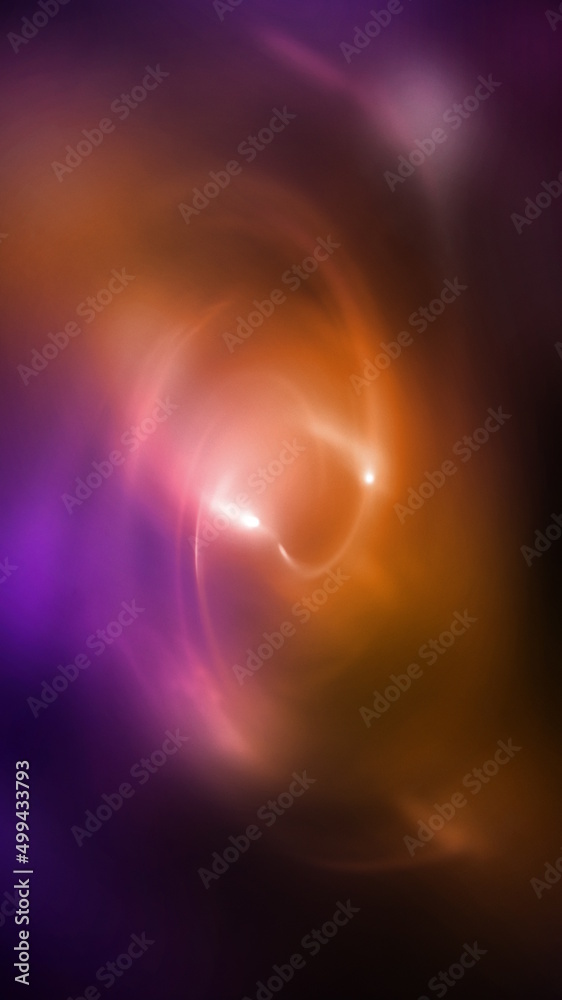 Fototapeta premium Colorful neon rotating lights glowing background.