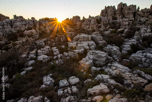 The Torcal de Antequera Natural Park contains one of the most impressive examples of karst landscape in Europe. Andalusia, Spain