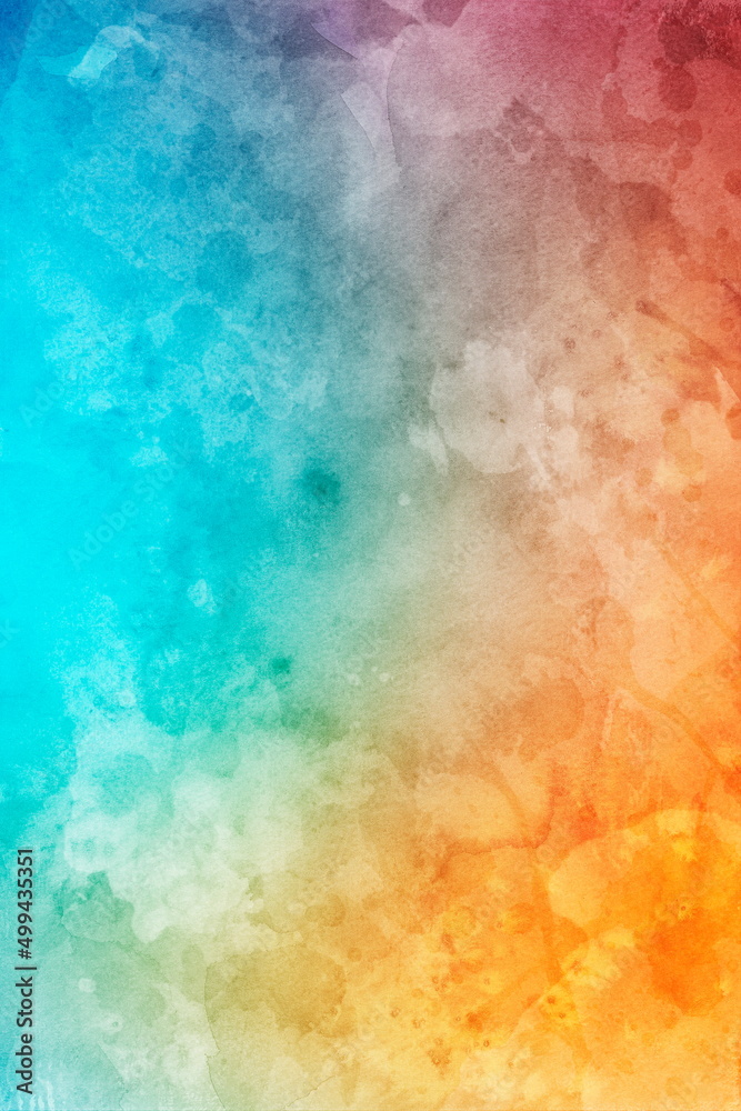 Fototapeta premium Watercolor texture background colorful splash