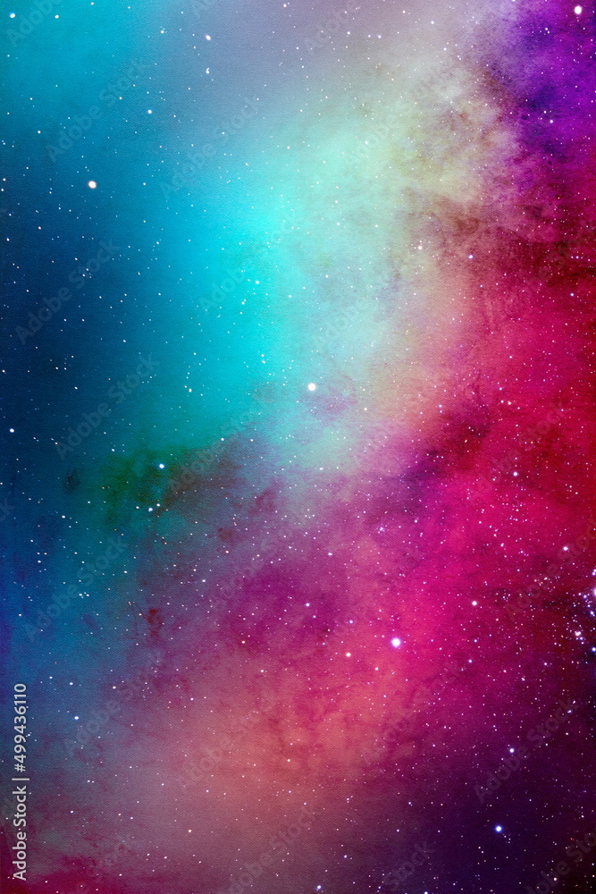 Naklejka premium Watercolor texture background colorful splash