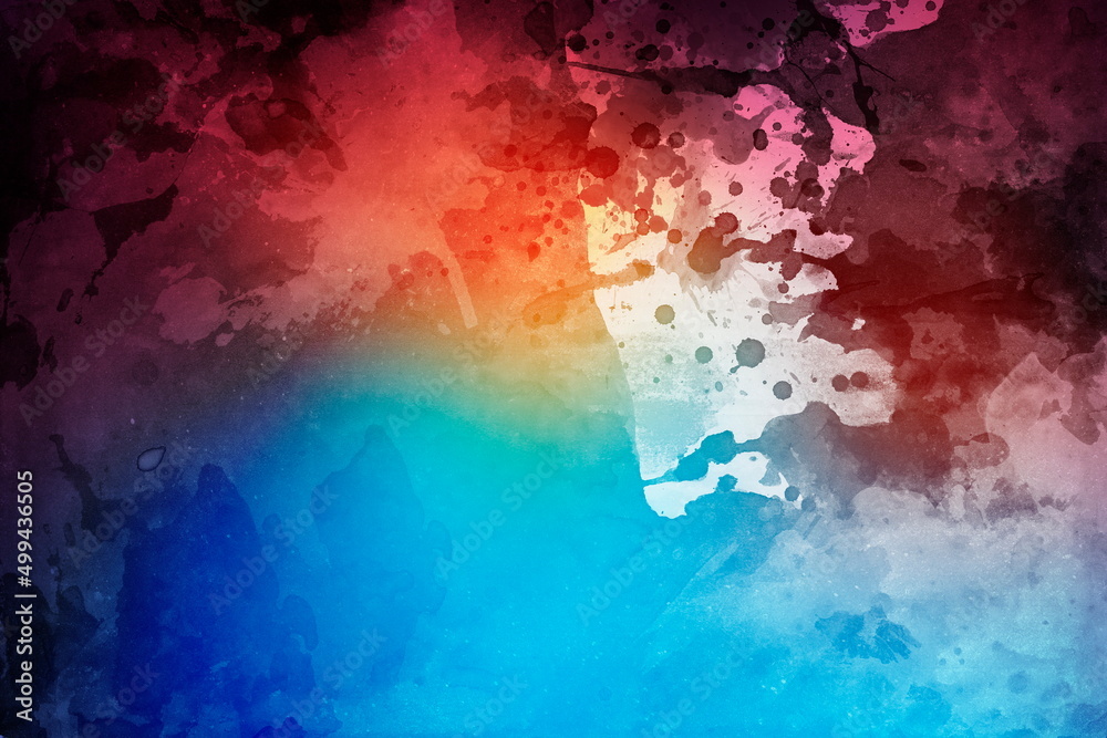 Obraz premium Watercolor texture background colorful splash