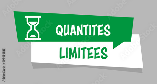 Logo quantités limitées.