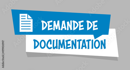 Logo demande de documentation.