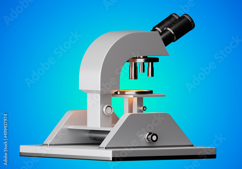Microscope cartoon. Detaile...