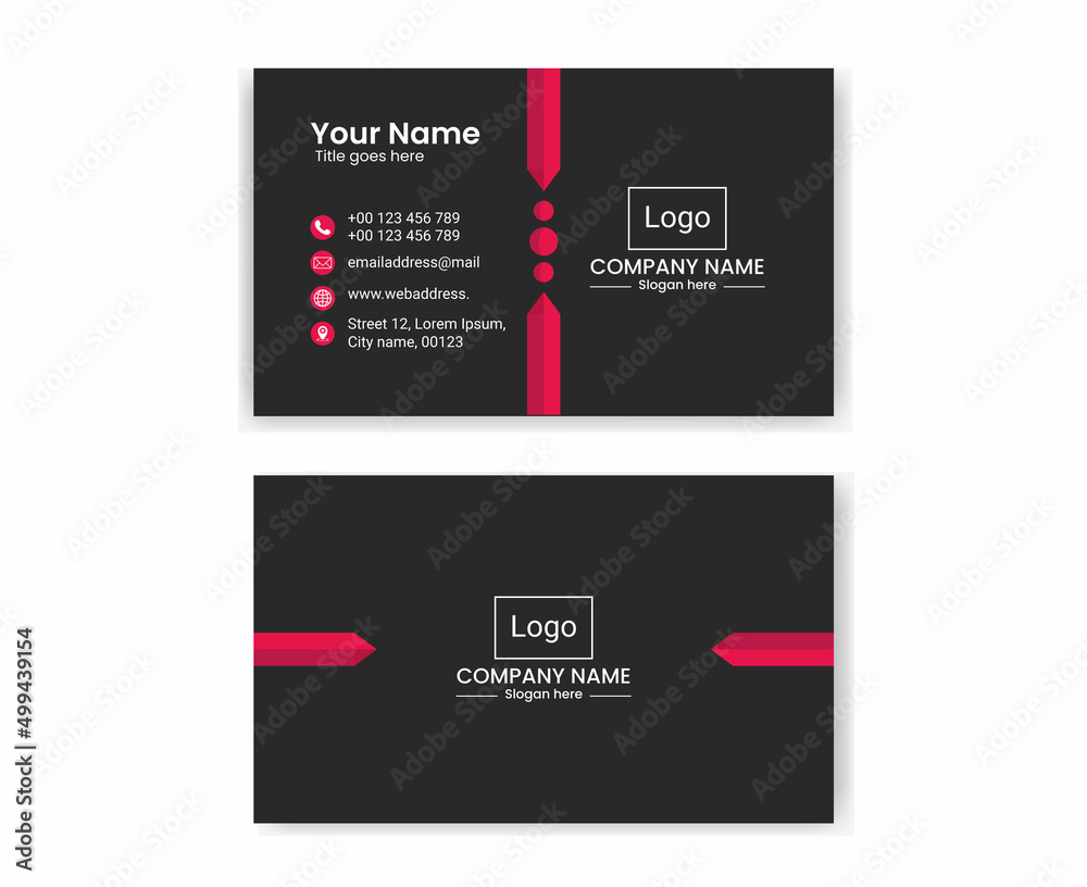 Modern, Creative, Clean, and Minimal corporate Business Card design