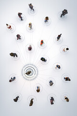 connect with people concept