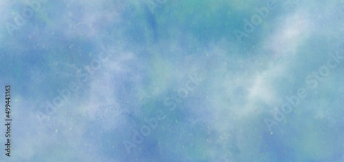 Abstract watercolor painted blue sky with clouds, Painted Light blue watercolor texture with space, Soft cloud in the sky background blue tone for wallpaper,decoration,graphics design and web design.