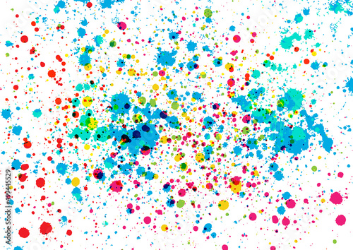 Abstract vector splatter multi of color  background design. illustration vector design.