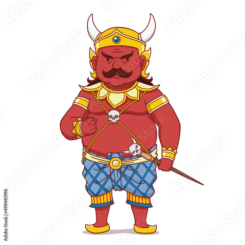 Cartoon Thai god of death.