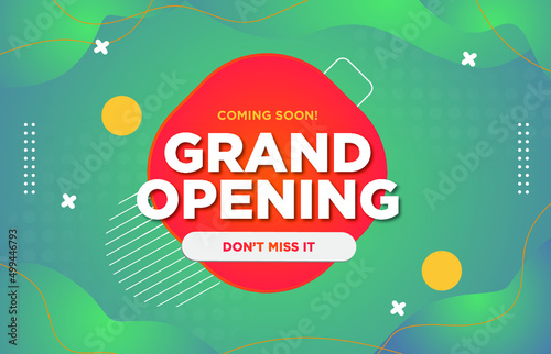 Grand opening banner template
