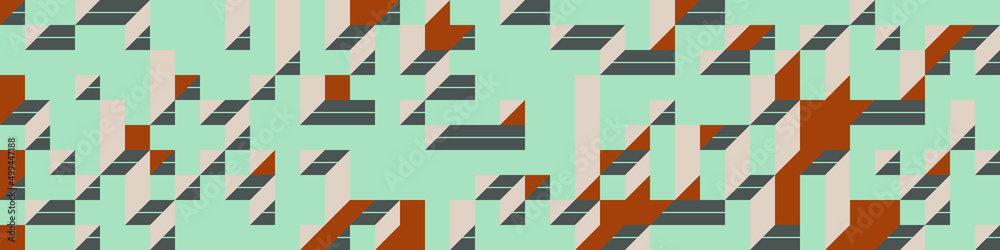 Implementation of Edward Zajec’s “Il Cubo” from 1971. Essentially a Truchet tile set of 8 tiles and rules for placement art illustration Implementation of Edward Zajec’s “Il Cubo” from 1971. Essentially a Truchet tile set of 8 tiles and rules for placement art illustration