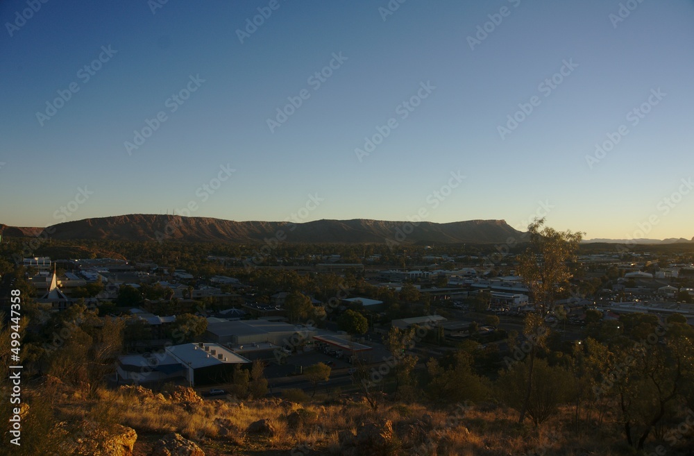 alice spring during sunset