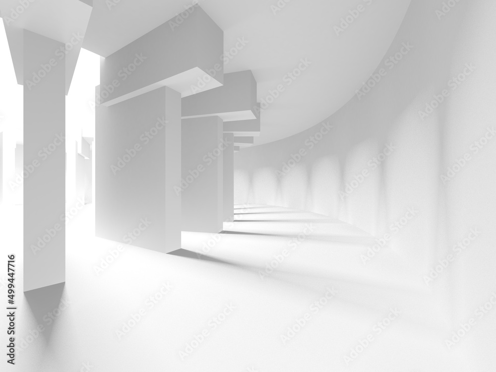Abstract White Architecture Design Concept Abstract White Architecture Design Concept