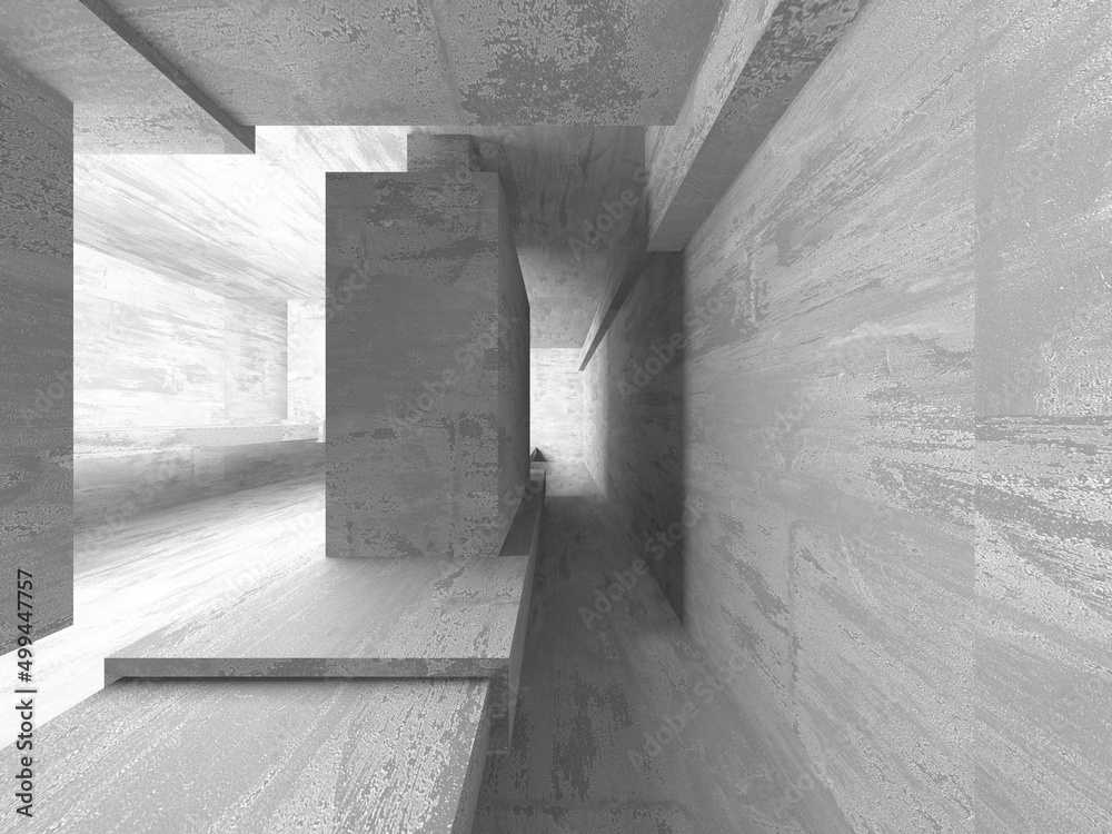 Abstract architecture interior background. Empty concrete room Abstract architecture interior background. Empty concrete room