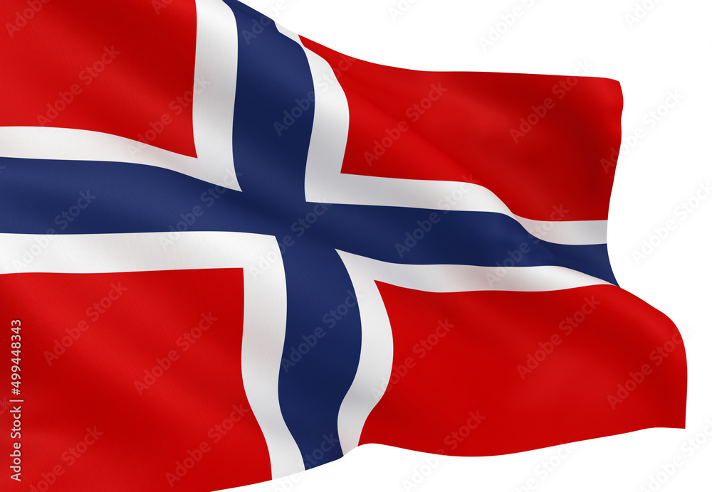 Fototapeta premium Norwegian flag