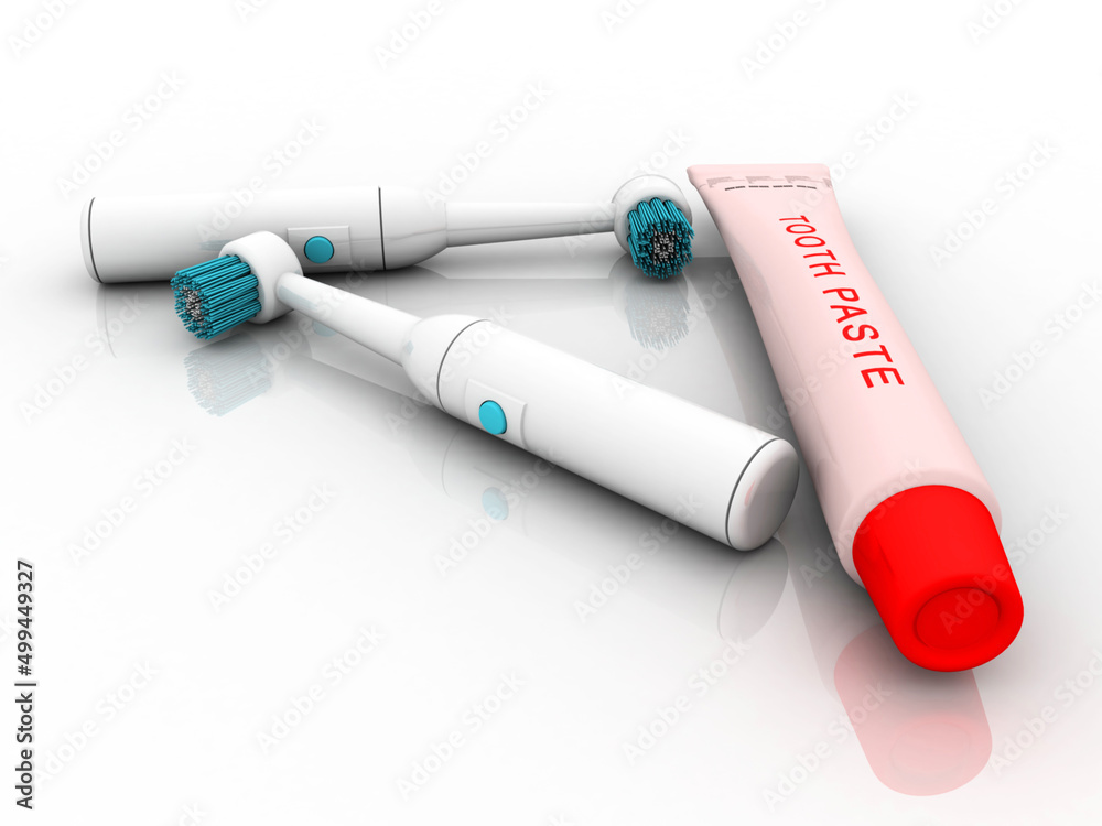 3d rendering new electric toothbrush with tooth paste
3d rendering new electric toothbrush with tooth paste