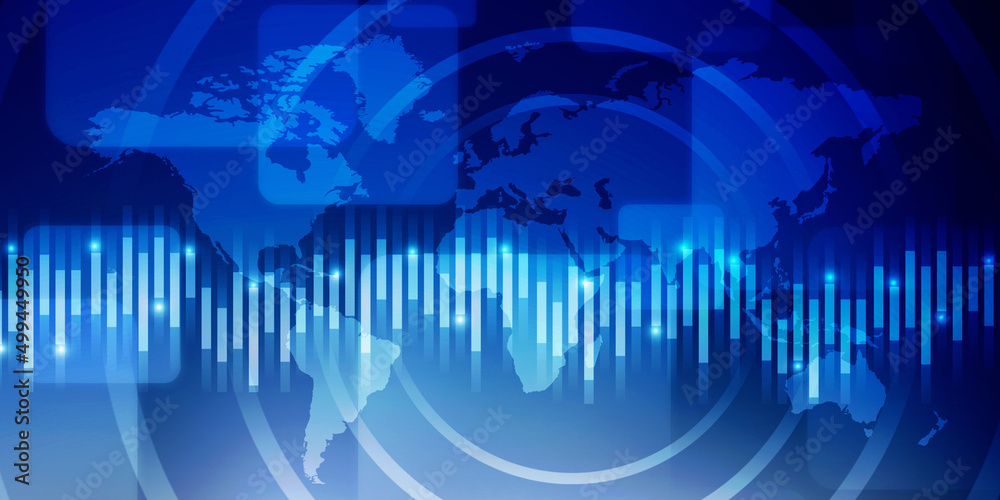 2d rendering Stock market online business concept. business Graph 2d rendering Stock market online business concept. business Graph