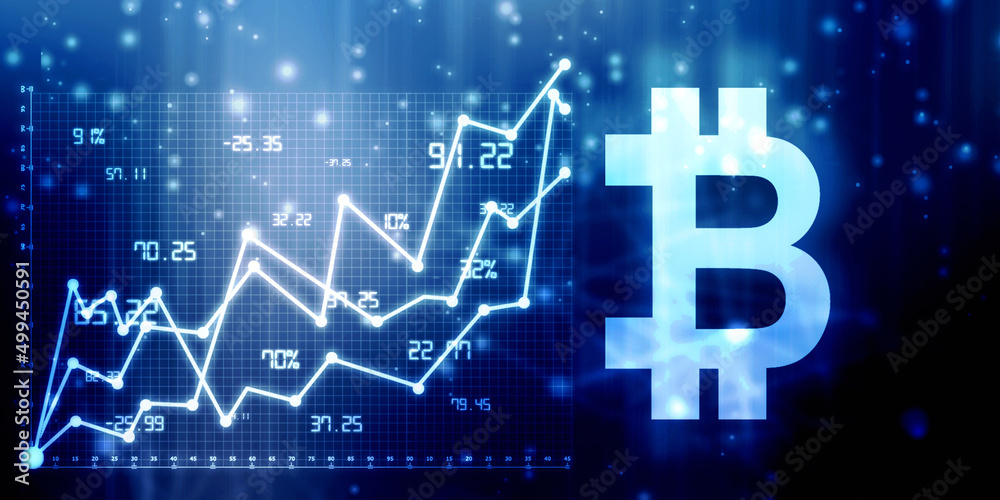 2d rendering bitcoin sign with graph
2d rendering bitcoin sign with graph
