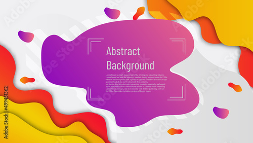 gradient  curve element poster, color full abstract background, modern layout graphic