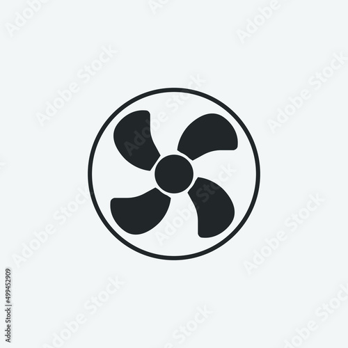 Ventilation vector icon illustration sign