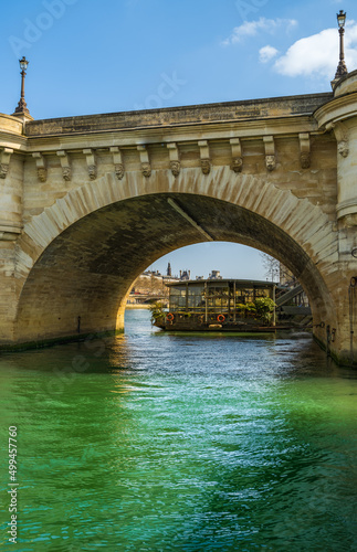Under Pont du Carrousel on river Seine in Paris © Arnold