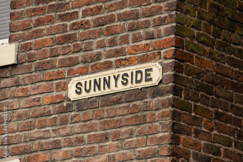 Old street sign.