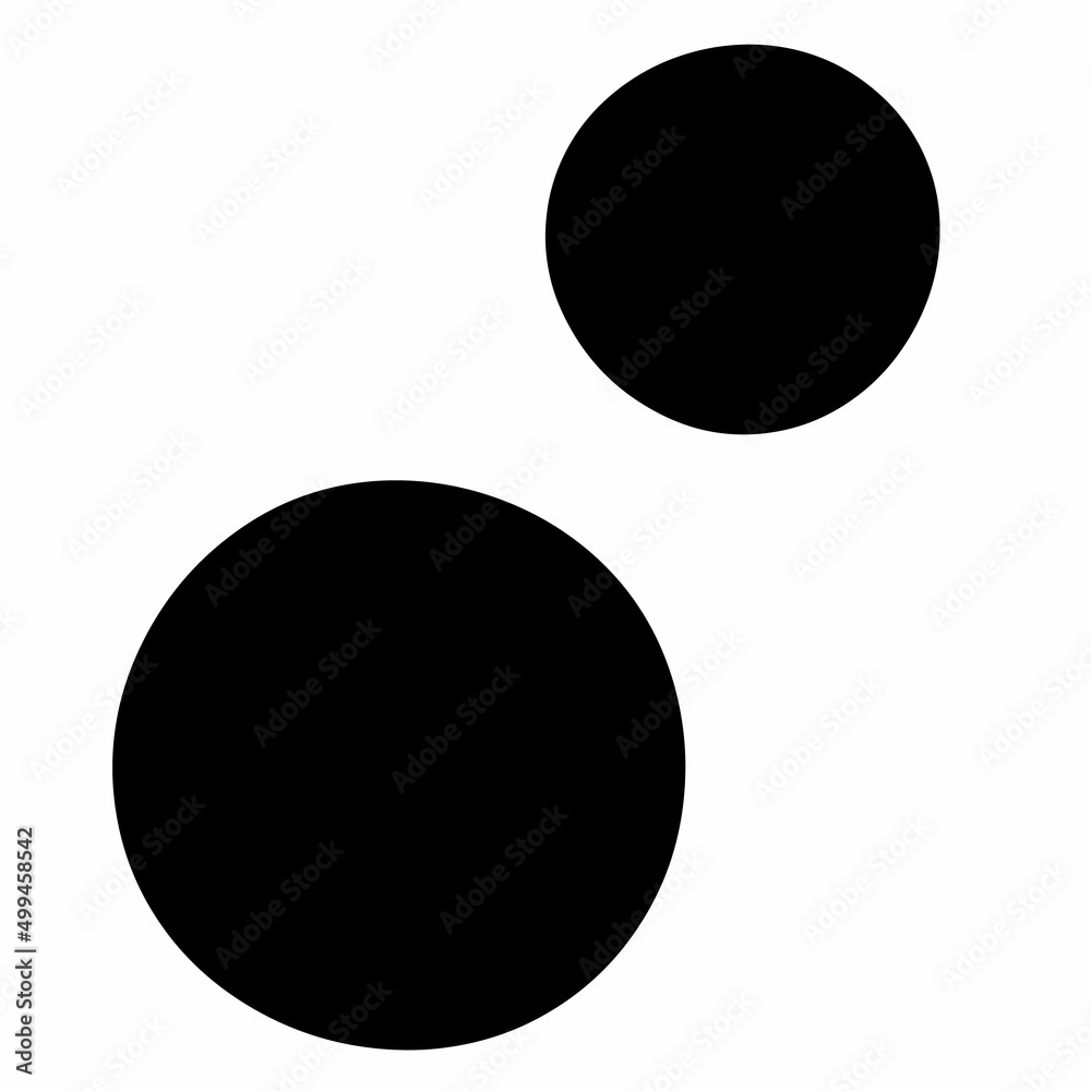 Air Bubbles Silhouette Illustration Isolated on White Background. Vector Black Water Bubbles Illustration. Air Bubbles Silhouette Illustration Isolated on White Background. Vector Black Water Bubbles Illustration.