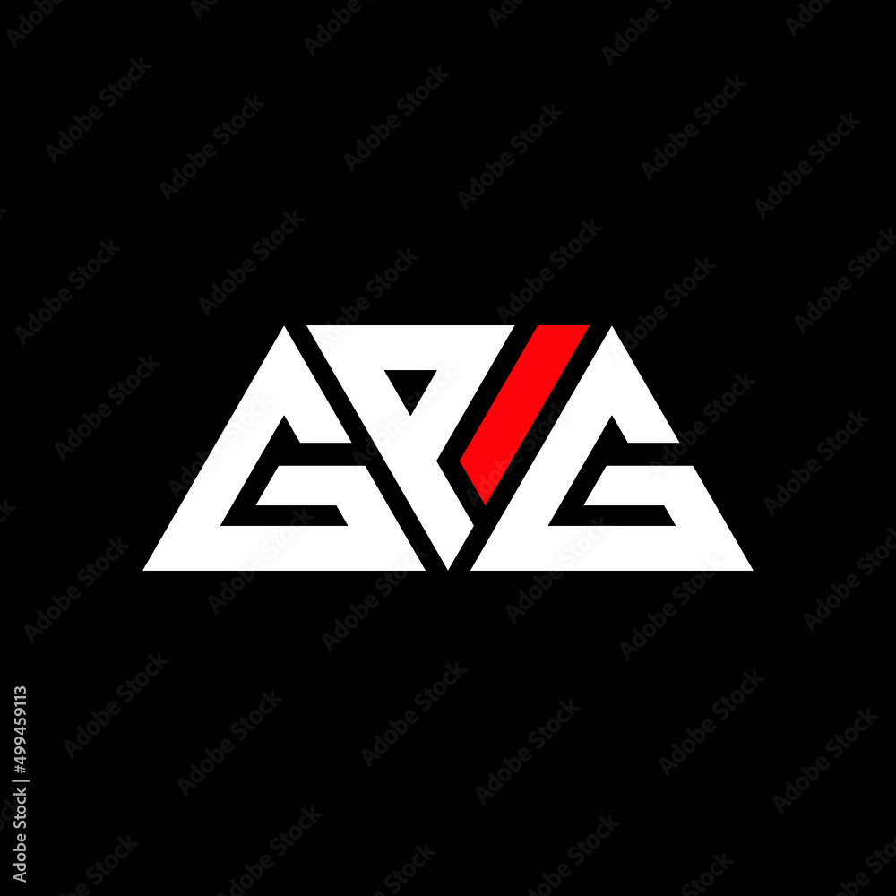 GPG triangle letter logo design with triangle shape. GPG triangle logo ...