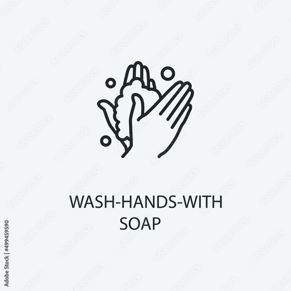  Wash_hands vector icon illustration sign