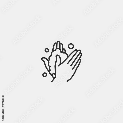  Wash_hands vector icon illustration sign