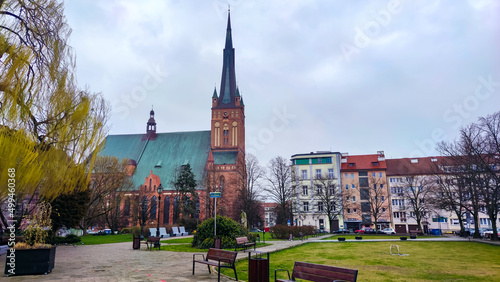 Old city Poland architecture. Old architecture cathedral. photo