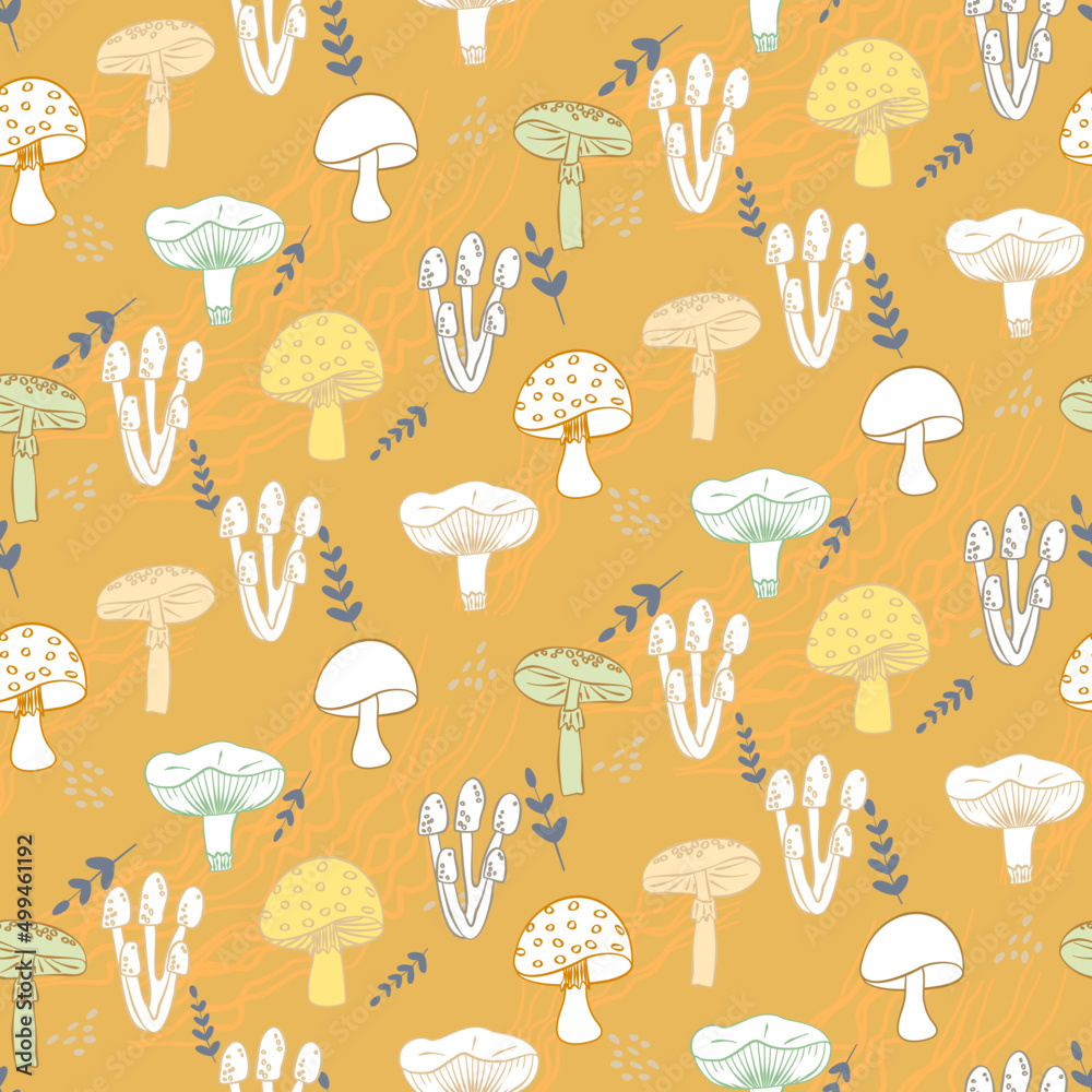 Vector seamless half-drop pattern, with cactus Vector seamless half-drop pattern, with cactus