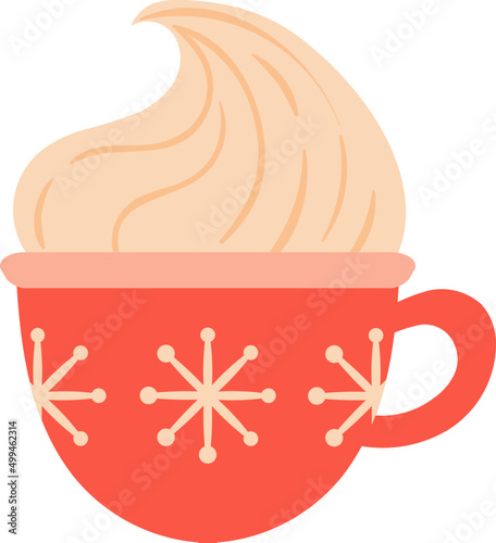 Red Cup with Cream