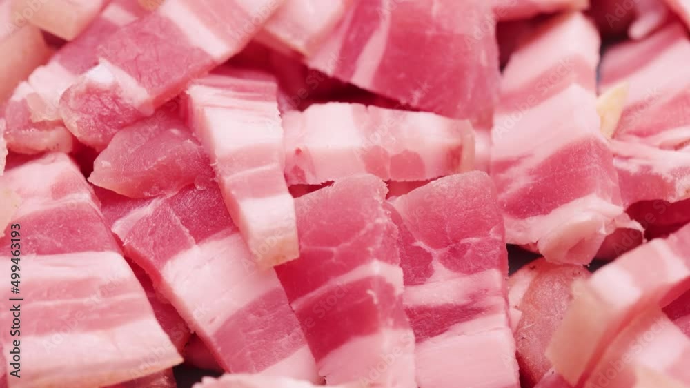 Pile of lard with meat Pile of lard with meat