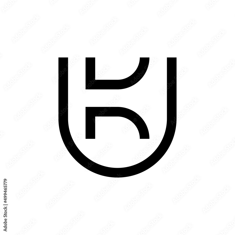 Creative minimal letter KU UK logo design Creative minimal letter KU UK logo design
