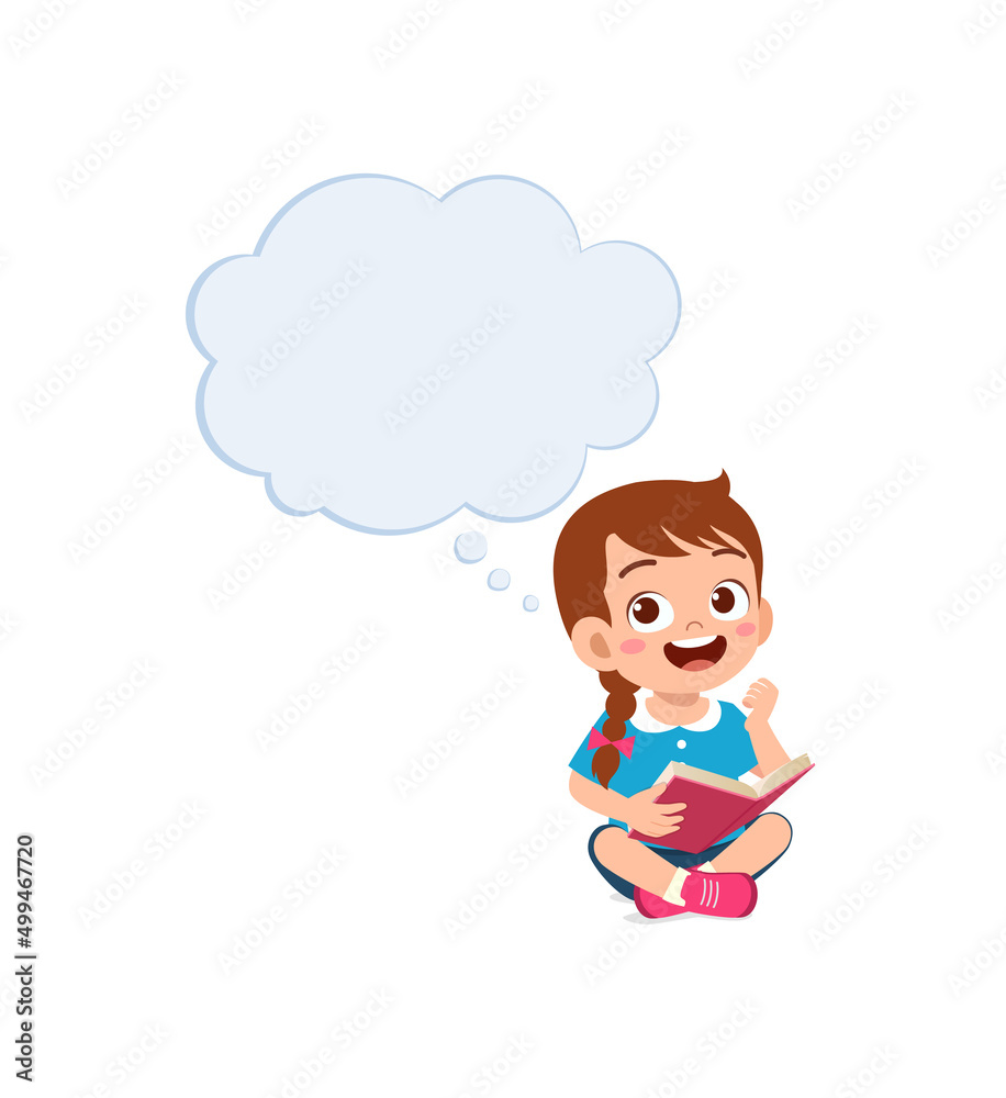 little kid read book and think about something little kid read book and think about something