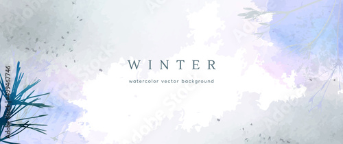 watercolor season vector winter holiday year art