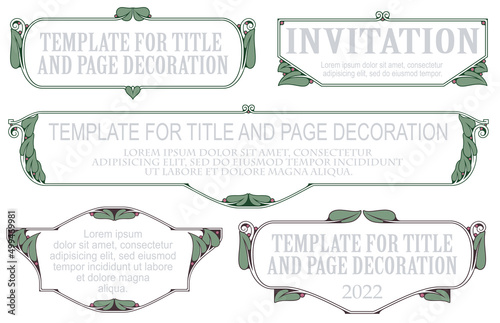 Vector template flyer, invitations or greeting cards.