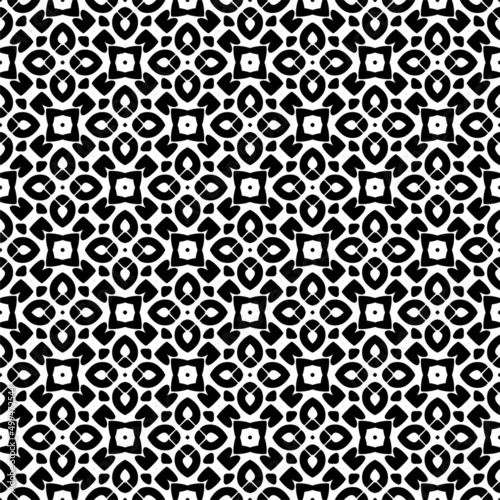 Simple Black geometric seamless pattern.Subtle monochrome background, simple repeat texture. Design for prints, decoration, web, textile.Vector minimalist background.Abstract monochrome ornament.